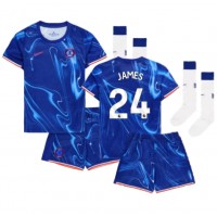 Chelsea Reece James #24 Heimtrikotsatz Kinder 2024-25 Kurzarm (+ Kurze Hosen)